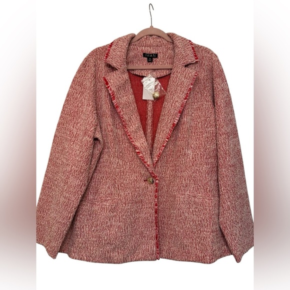 IMAN Global Chic Boucle Blazer 2X - Picture 2 of 8